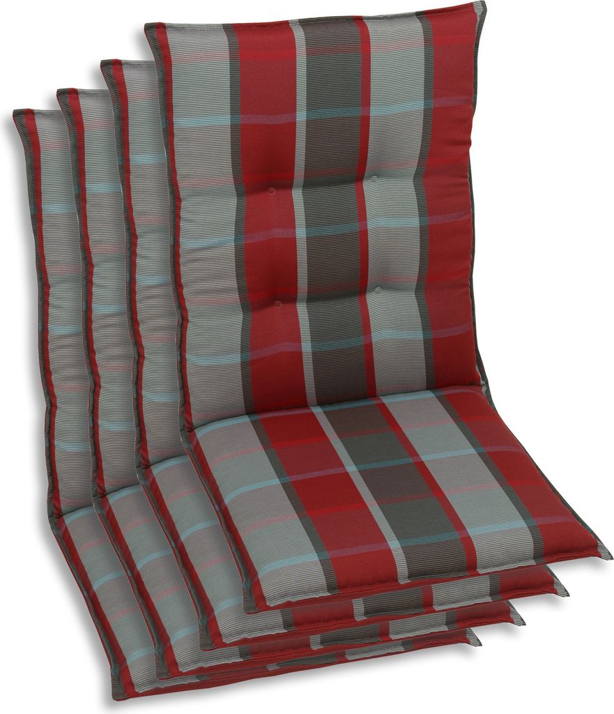 GO-DE Textil, Sesselauflage Mittellehner, 4er Set, Farbe: Produktbild 