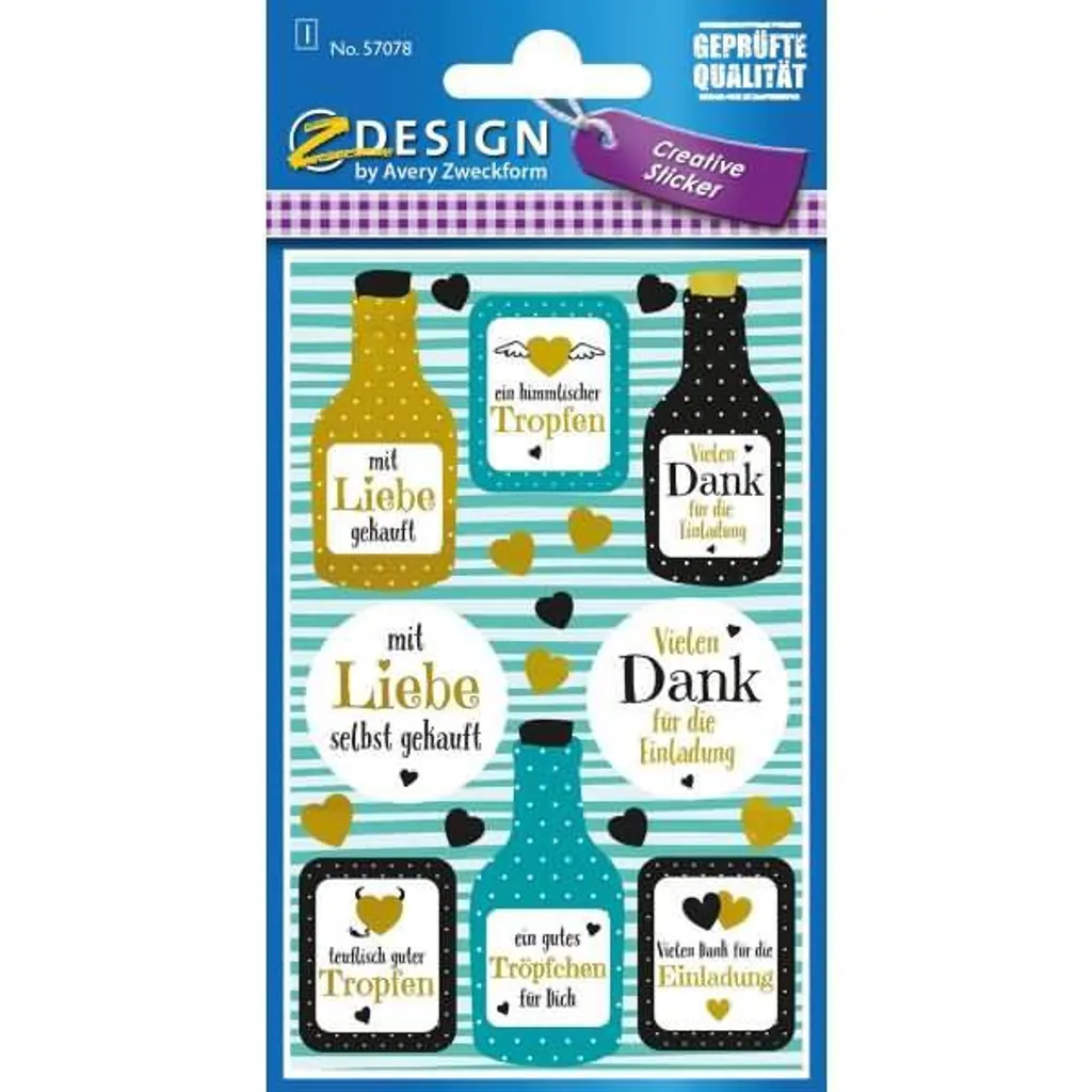 Stickers pour Invitations AVERY 57078 - Parfait pour Fêtes et Cadeaux