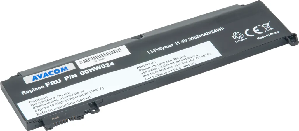 Batterie Avacom pour Lenovo ThinkPad T460s - Li-Pol 11.4V 2065mAh 24Wh