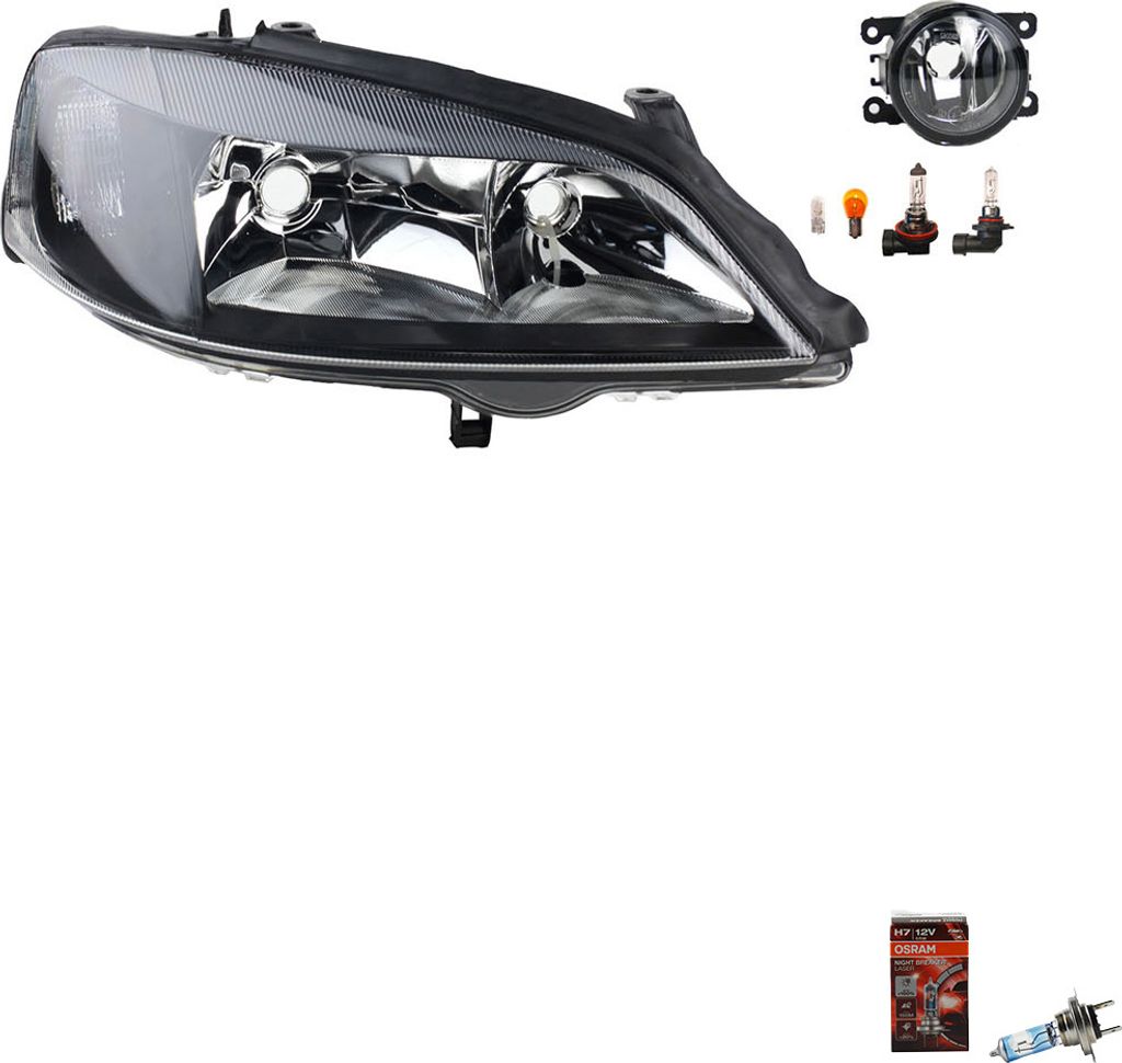 Scheinwerfer Osram Night Breaker Laser passend für Opel Astra G 02/98-01/05HB3 R 1216288 09194593 09199895 09201951 1216090 1216103 1216107 931 Johns