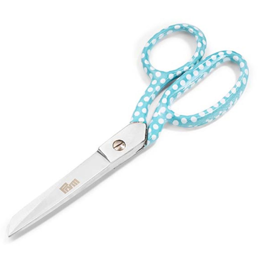 Prym Love Stoffschere Schneiderschere 18cm türkis weiß Punkte