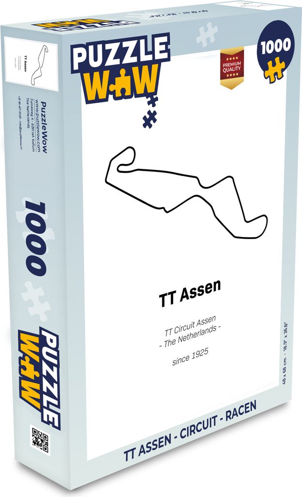 MuchoWow Puzzle 1000 Teile TT Assen - Rennstrecke - Rennen - Spielzeug - Alt und Jung - Spiele - Puzzeln