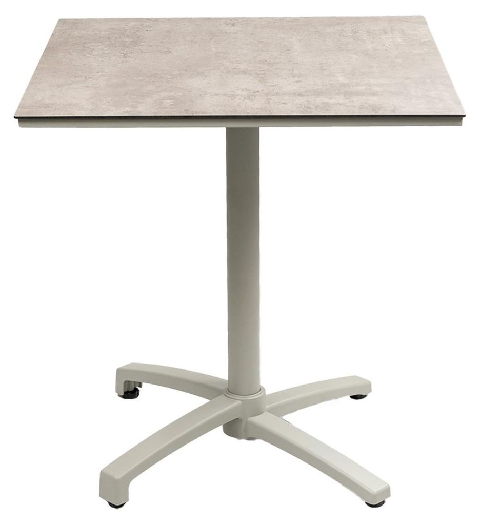 Klappbarer Terrassentisch Gent | 70 x 70 cm | Sand & Braun