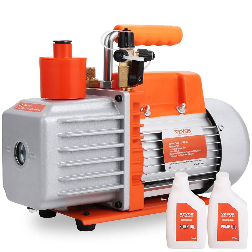 VEVOR Pompa Vuoto 2 Stadi 1/2 HP - Soluzione Avanzata Servizio HVAC