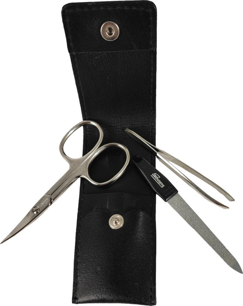 set manicure 3 pezzi Solingen con custodia in pelle, Immagine del prodotto 