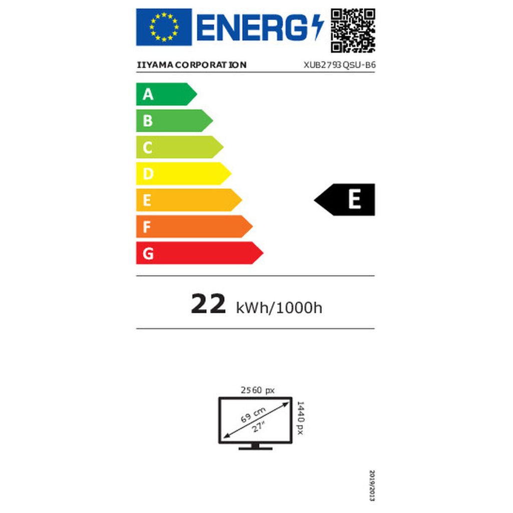 iiyama ProLite XUB2793QSU-B6 Wyświetlacz LED 68,6 cm (27") Zdjęcie produktu 13