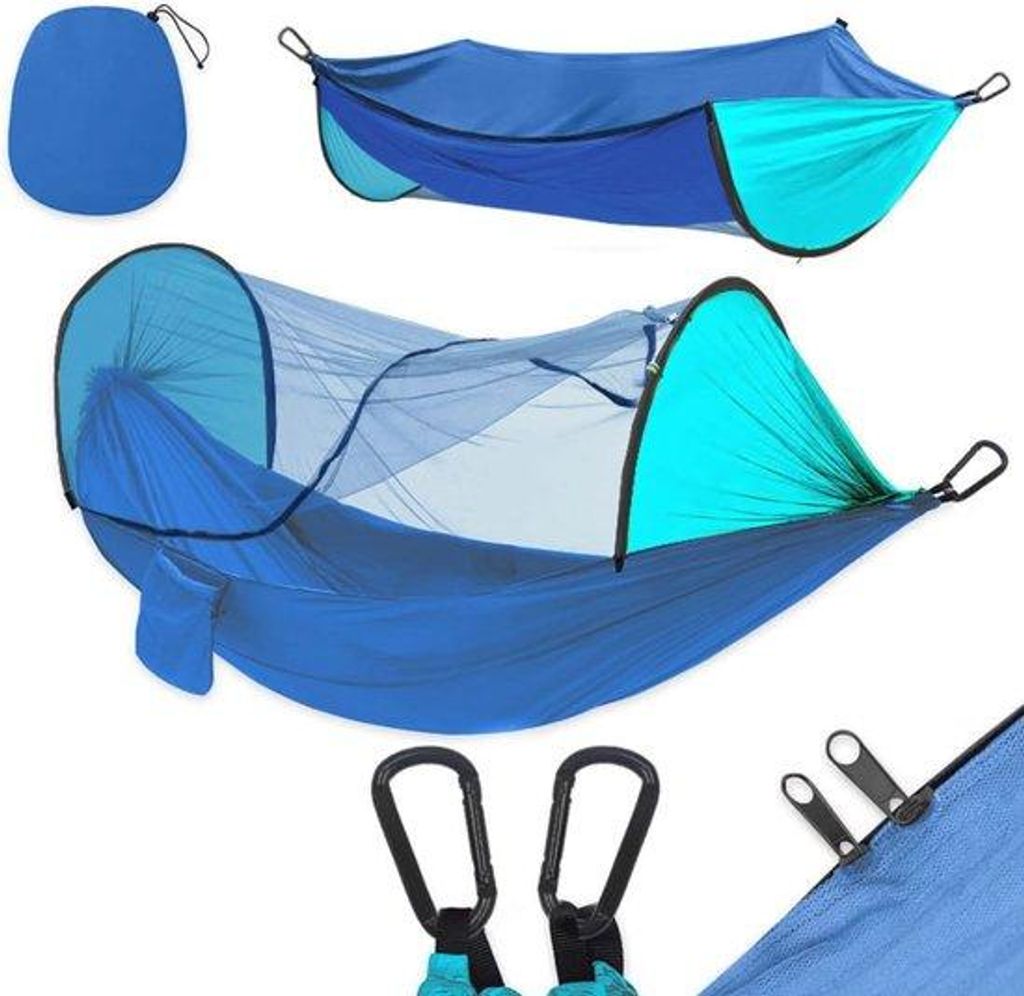 Automatische Hangmat mit Snelopening - Wetterfest und Insektenschutz für Außen und Innen