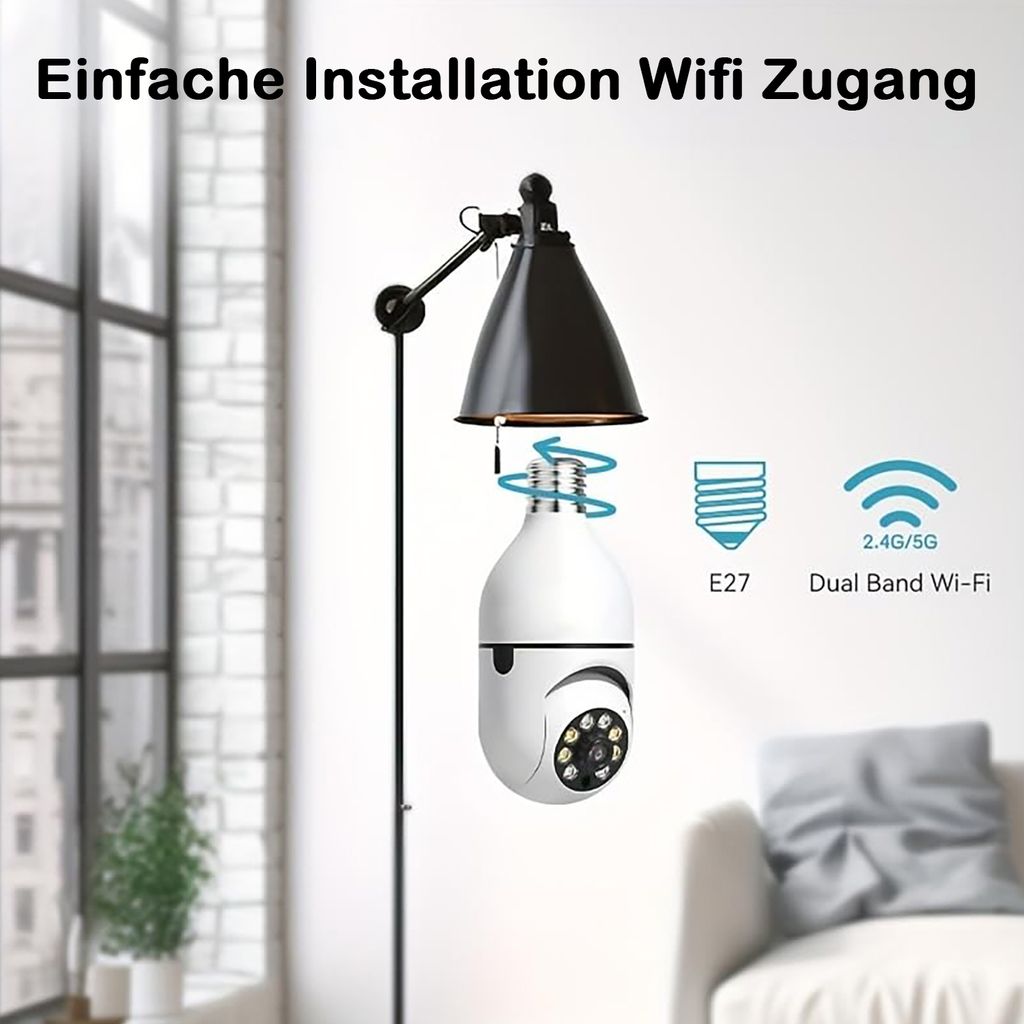 BOYKEEP Überwachungskamera Sicherheitskamera 1080P 5 GHz Produktbild 3