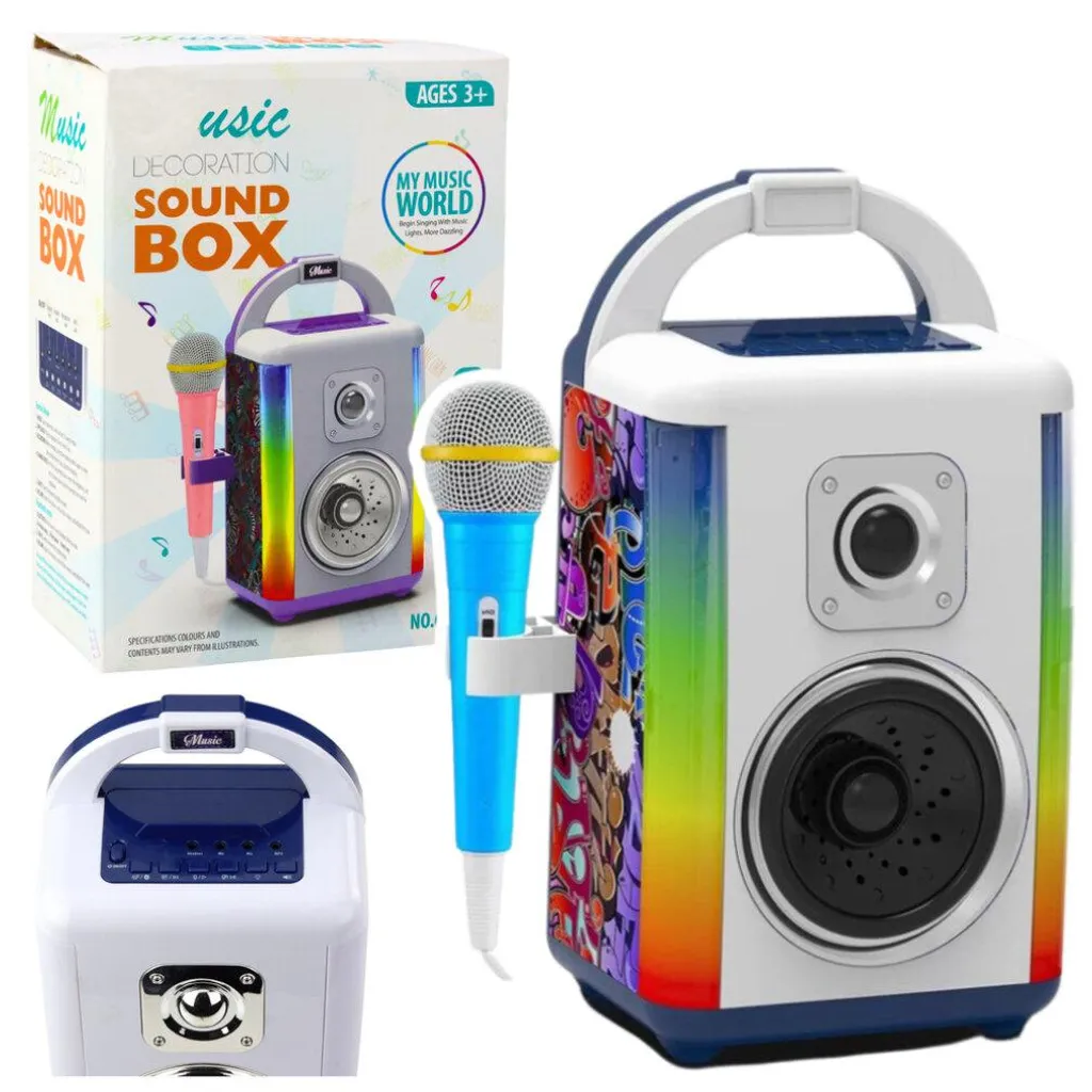 Kit Karaoké portable Bluetooth avec micro pour fêtes et soirées Led