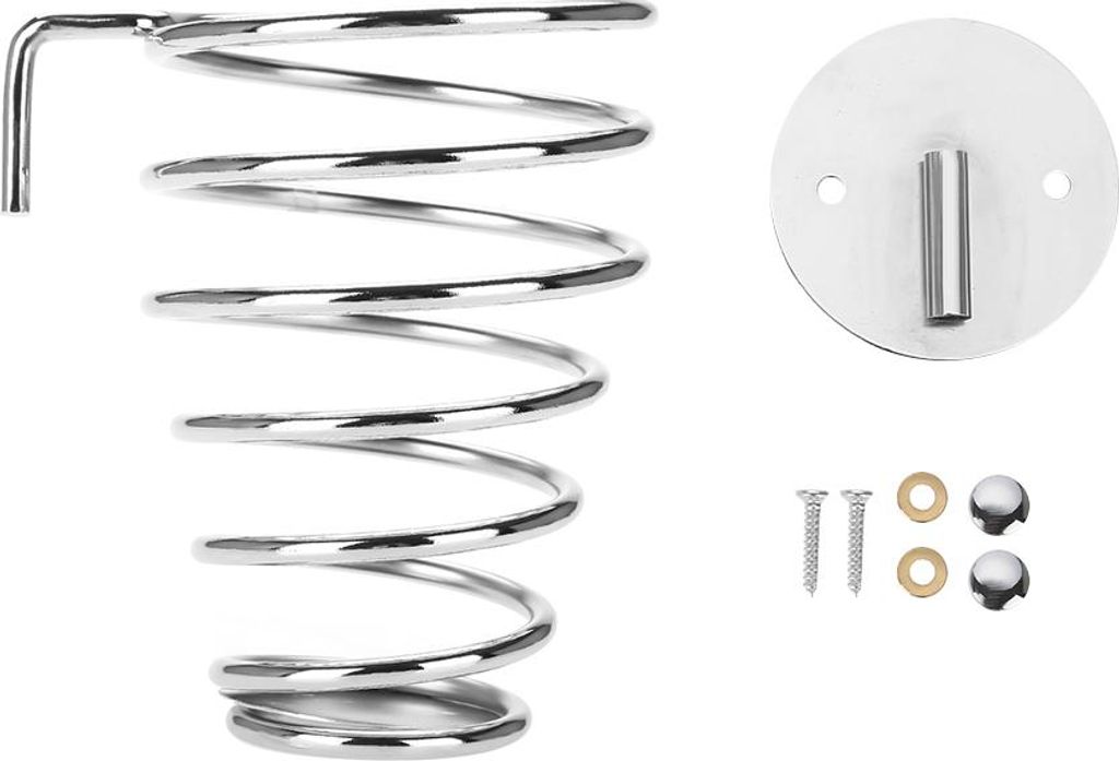 Spiralförmiger Haartrocknerhalter aus Edelstahl zur Wandmontage