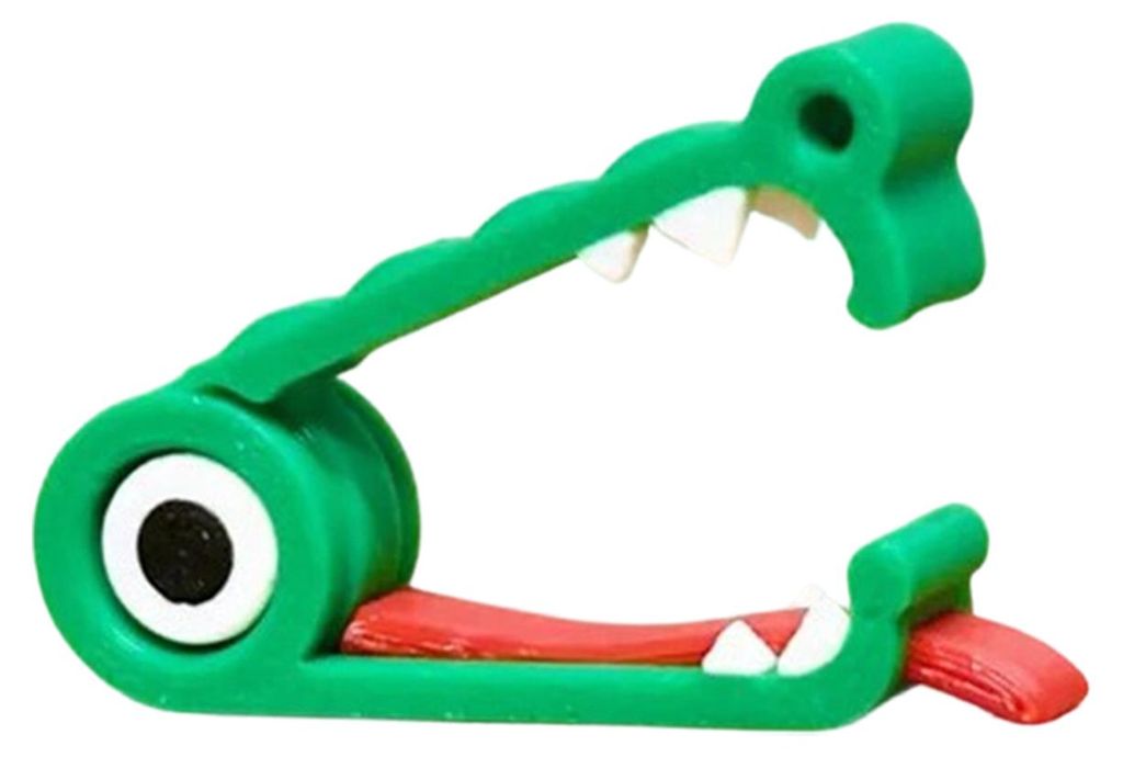 1/2/3/4/5 Stück 3D-gedruckte Krokodil-Kabelorganisatoren, wiederverwendbare Halterungen für Kopfhörer-Ladekabel und Netzkabel, Kabelclips, Kabel...
