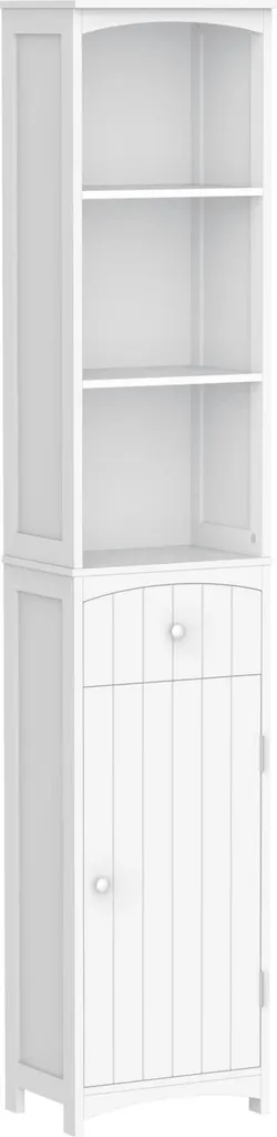 Colonne de salle de bain étroite et tour de rangement autoportante 170cm