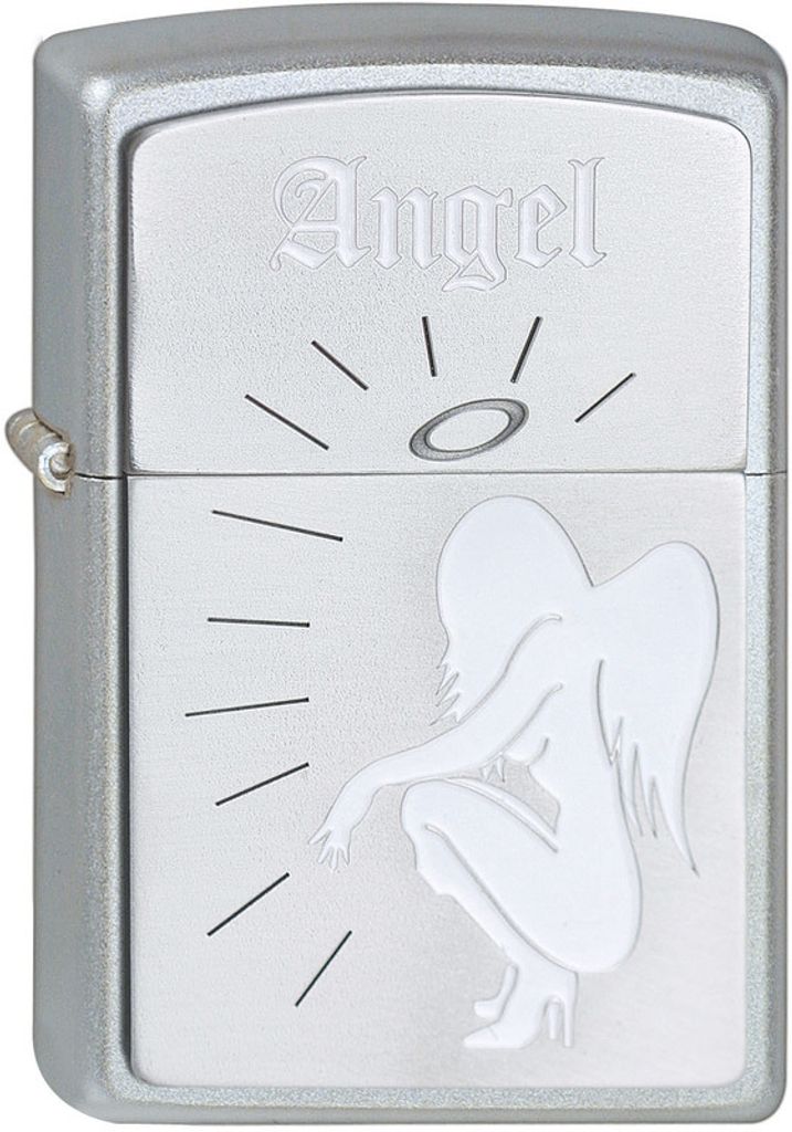 Zippo Feuerzeug #205 Hunkered Angel Emblem, Fantasy, 2001310
