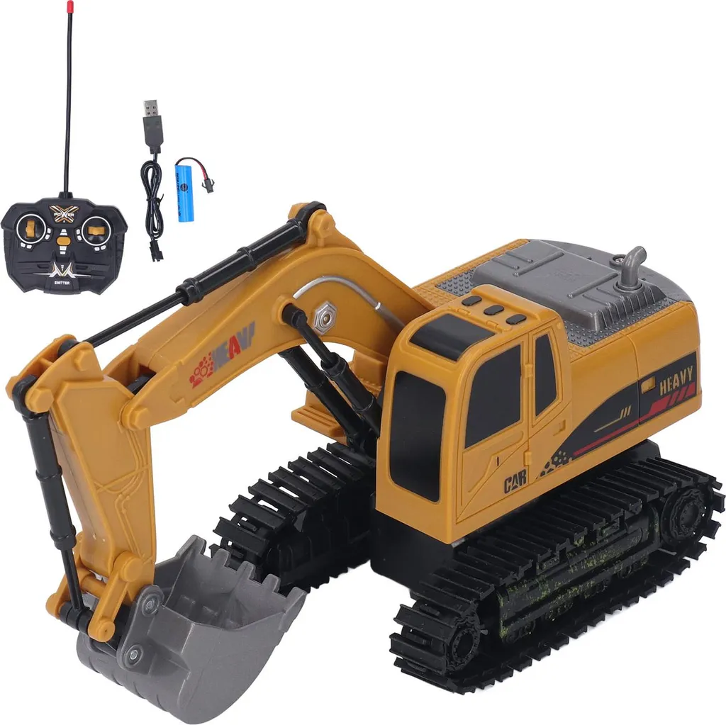 Véhicule de chantier télécommandé pour enfant, grue mobile éducative - 2