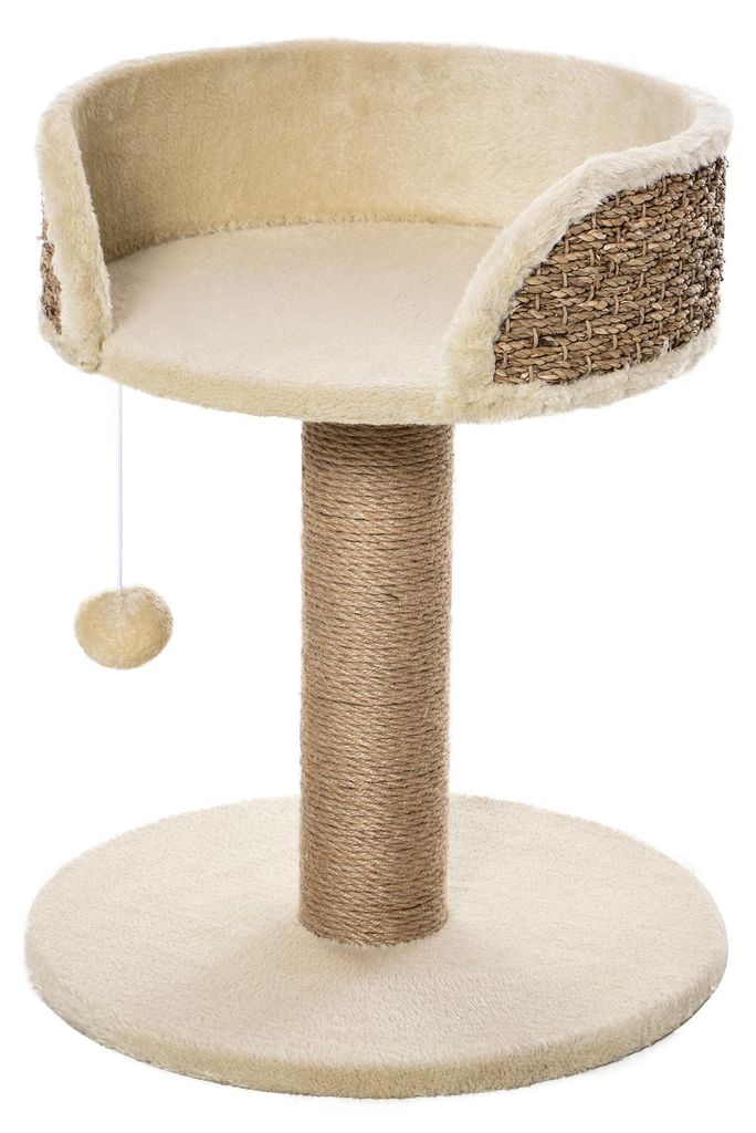 PawHut Kraboom klein, 49 cm, kattenboom, krabpaal met Productafbeelding 