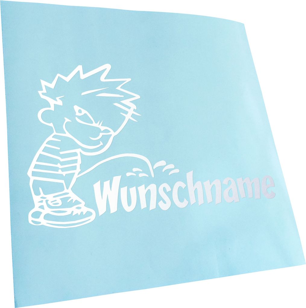 - Autoaufkleber - piss on Wunschname Aufkleber für Auto, Laptop, Fahrrad, LKW, Motorrad mehrfarbig JDM Decal Racing