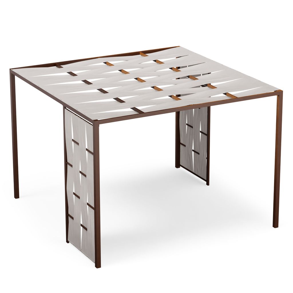 Blumfeldt Pavillon 3x3, Wasserdicht Stabil Winterfest, Pulverbeschichteter Stahlrahmen, PA-beschichtetes Dach & Seitenwände, Wetterfest, Einfacher...