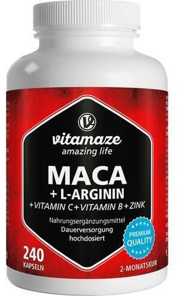 Cápsulas de Vitamaze Maca 4:1 de alta potencia + Imagen del producto 