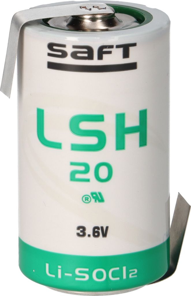 Batteria Saft al litio 3,6V LSH 20 D - Cella con etichetta Immagine del prodotto 