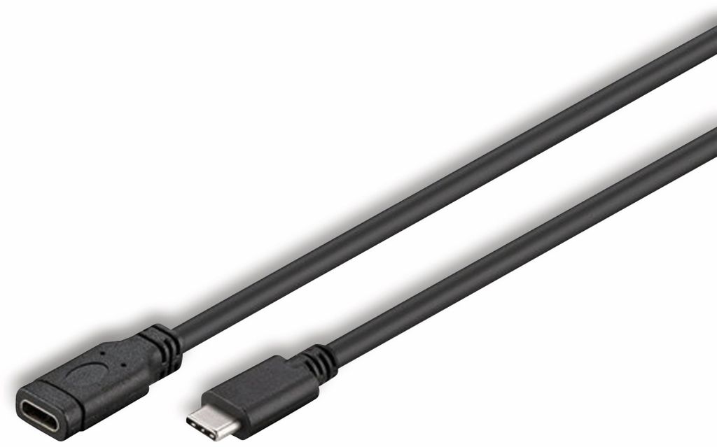 goobay Prolunga USB C generazione USB 3.1 nero 1 m Immagine del prodotto 