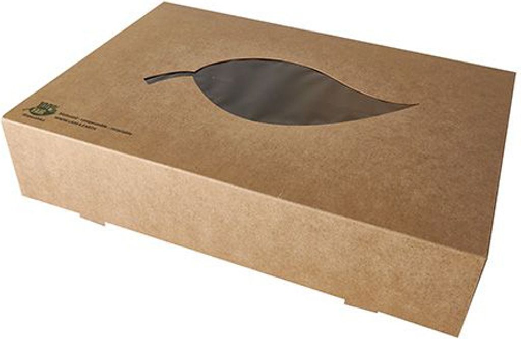 PAPSTAR Tragetablett "pure" 544 x 360 x 45 mm braun