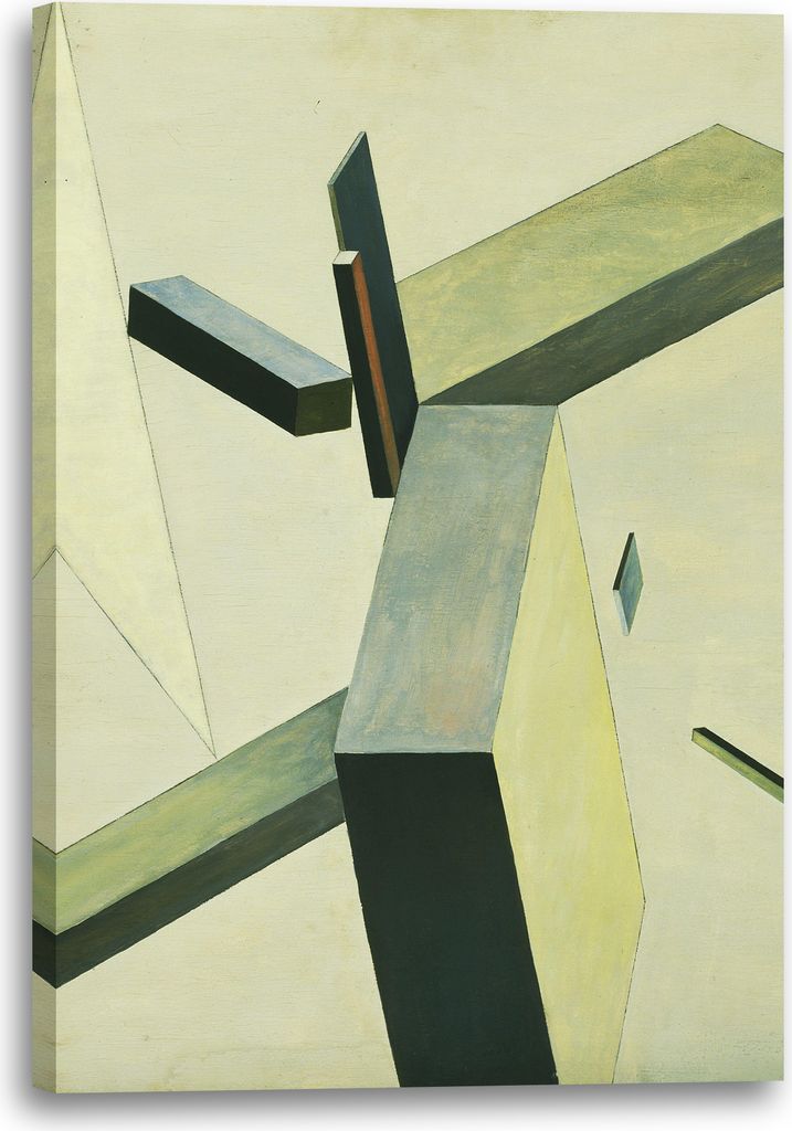 Leinwandbild (40x60cm): El Lissitzky - Composition, echter Holz-Keilrahmen inkl. Aufhänger, handgefertigt in Deutschland