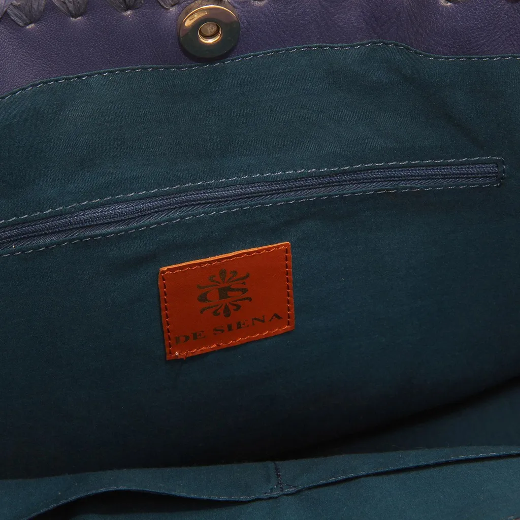 Sac Main De Siena N1873 Brodé - Cabas Grand Format 40cm Multi-Usage - 4