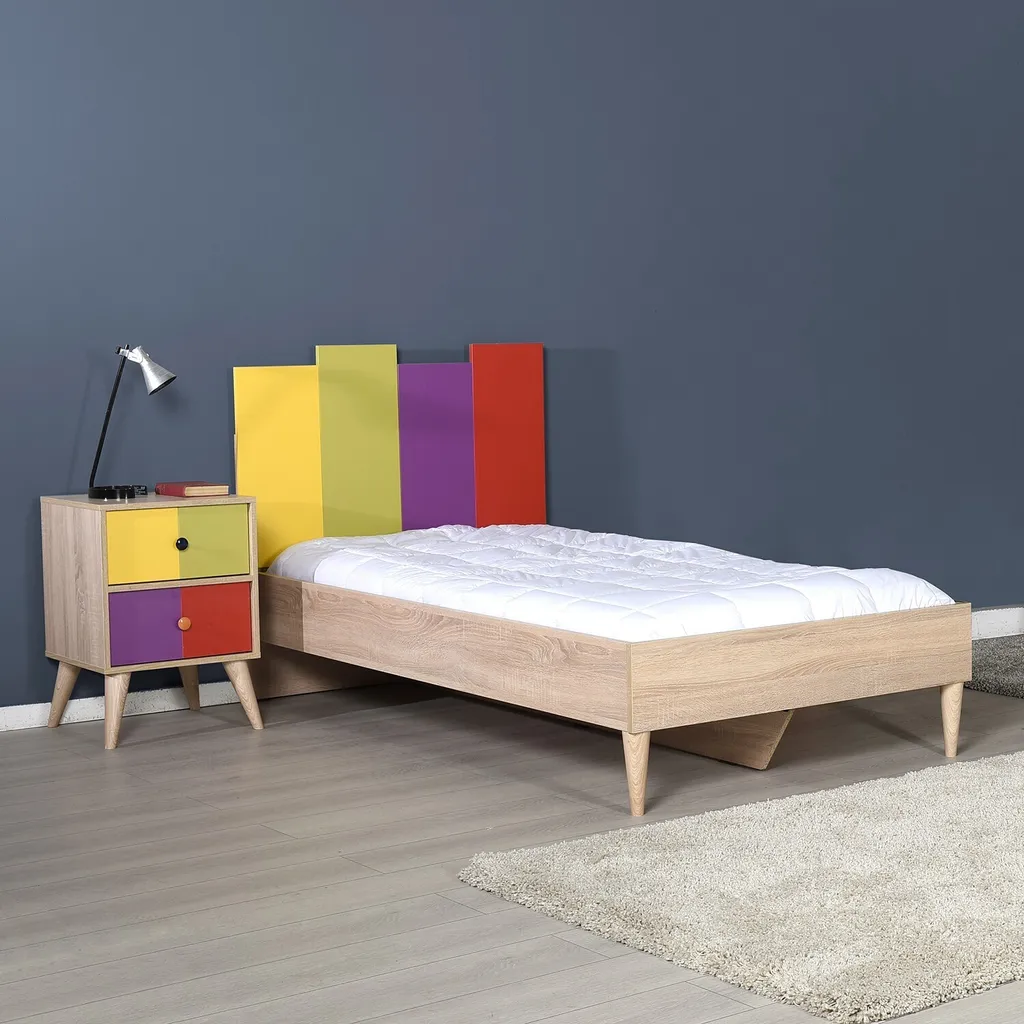 Skye Decor Kmd-920-Sx-1 Table de Chevet Multicolore en Bois Mélaminé