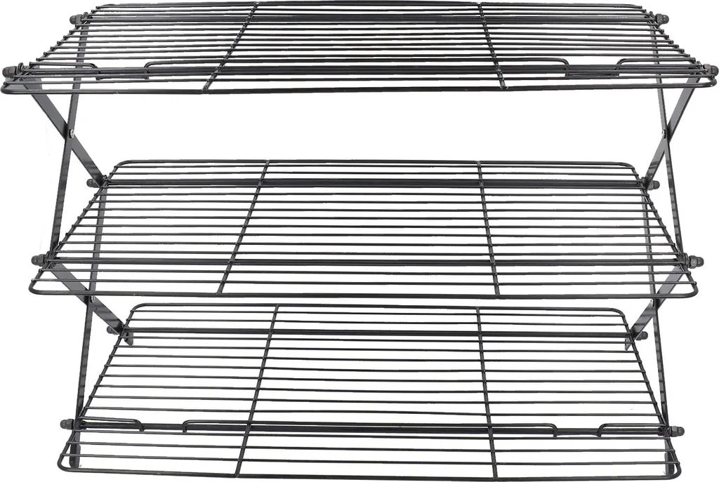Grille de refroidissement pliable en fer rectangulaire pour pâtisserie