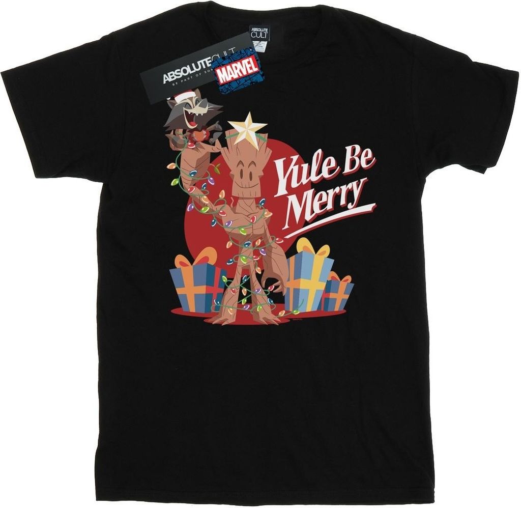 Marvel - "Yule Be Merry" T-Shirt für Herren BI43450 (S) (Schwarz)