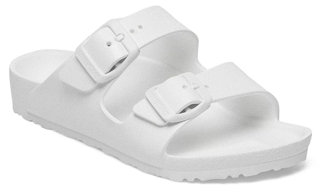 Birkenstock Arizona Damen-Pantoletten in Weiß – schmale Produktbild 