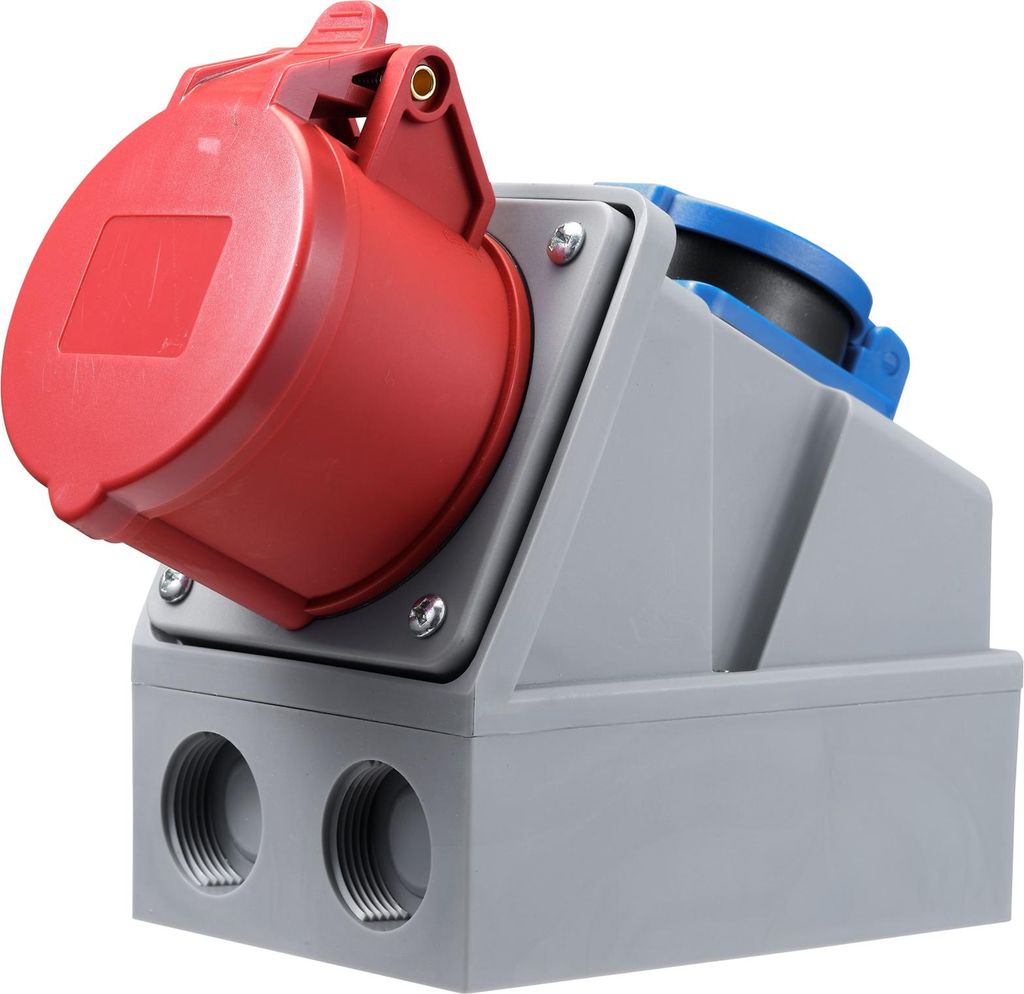 CEE-Kombi-Wanddose McPower 1x Schutzkontakt 1x CEE 16A IP44