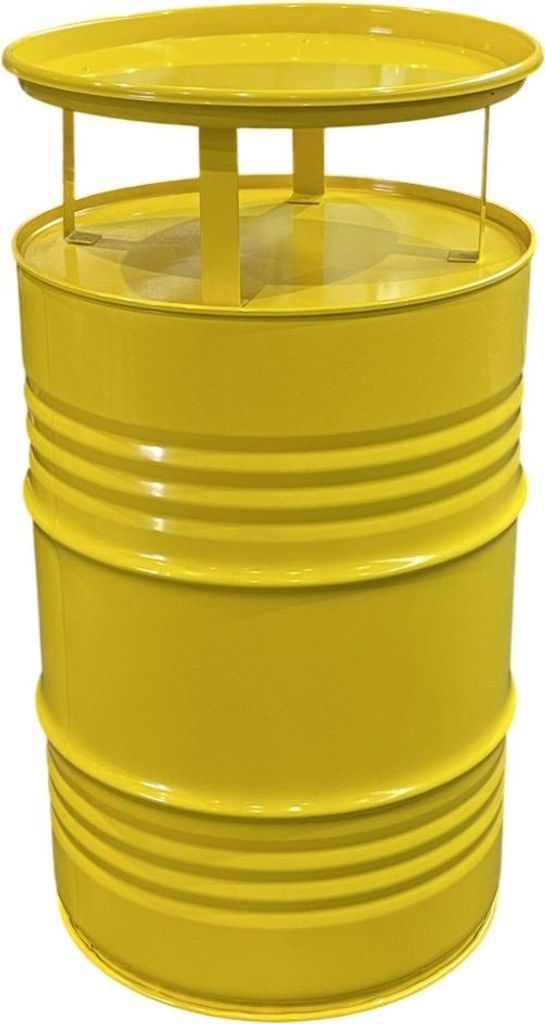 Fassmöbel Stehtisch Bistro-Tisch Design Partytisch Gelb Ø 57cm Höhe 108cm