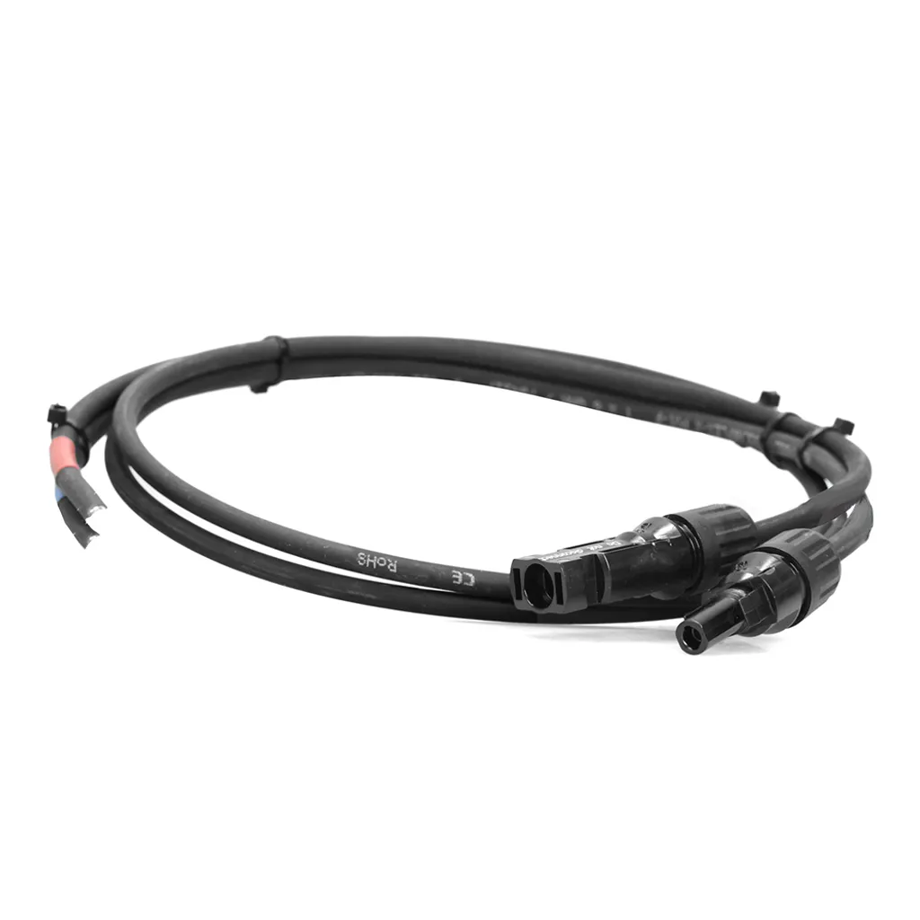 Câble solaire 1m 4mm² professionnel pour connexion module et régulateur