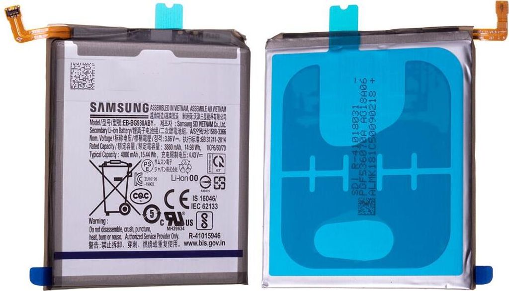 Batterie EB-BG980ABY De Remplacement Pour Samsung Galaxy S20 / S20 5G (modèles G980F, G981B)