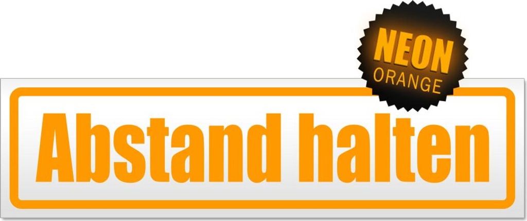 Abstand halten Magnetschild Schild magnetisch
