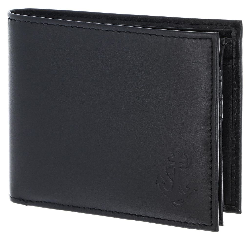 oxmox Leather Geldbörse RFID Schutz Leder 12 cm