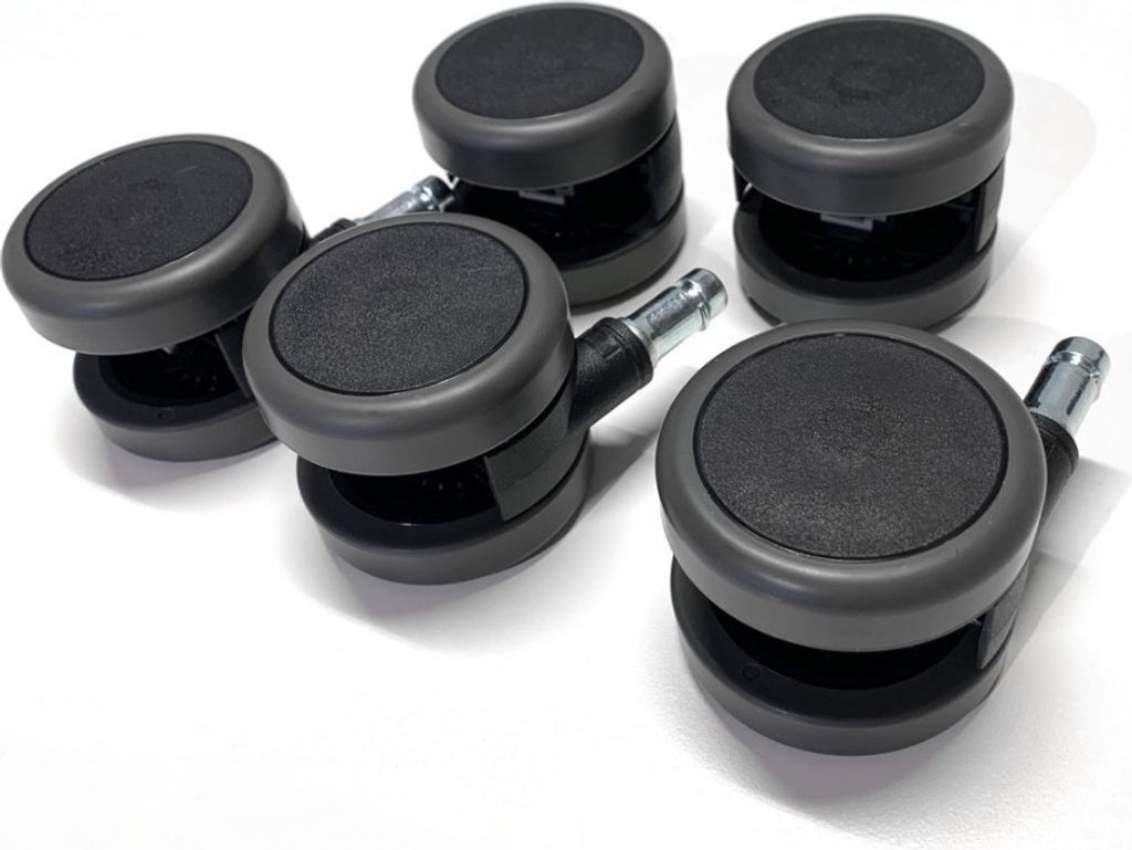 Kółka do fotela biurowego krzesła miękkie guma 60/11 mm 5 Zdjęcie produktu 