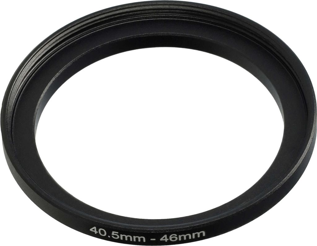 vhbw Step-Up-Ring Adapter 40,5mm - 46mm für Kamera Objektiv - Filteradapter, Metall Schwarz