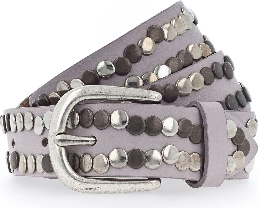 Vanzetti Cintura in Pelle Grigio Chiaro 30mm W75 | Outfit Business Donna