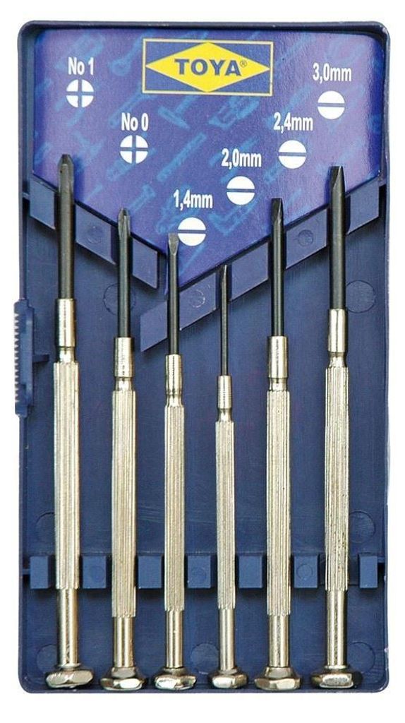 Präzisionsschraubendreher 6 Stk. (4 Schlitzschraubendreher Produktbild 