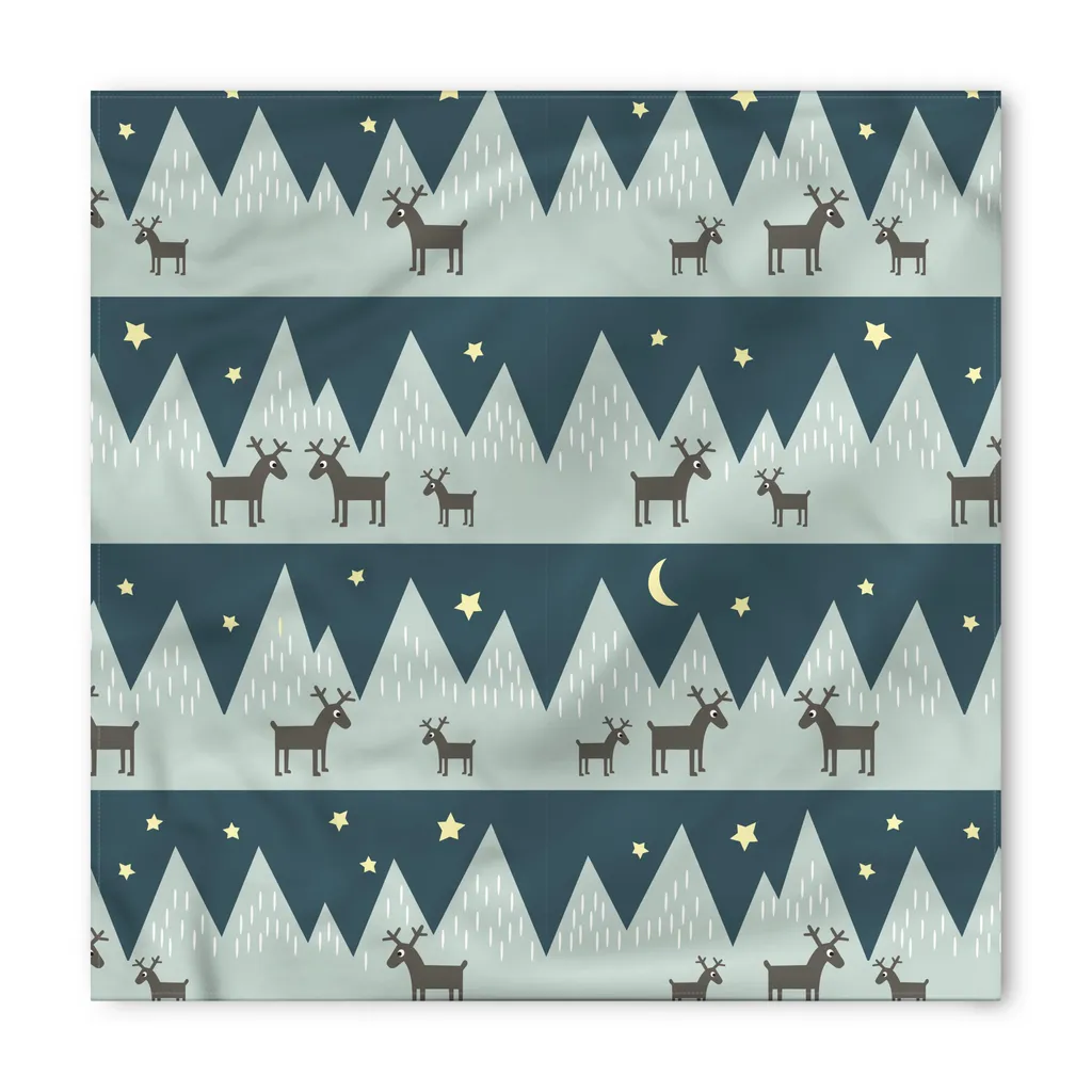 Bandana per Cani ABAKUHAUS 40x40 cm Montagne e Renne - Accessorio Pet - 2