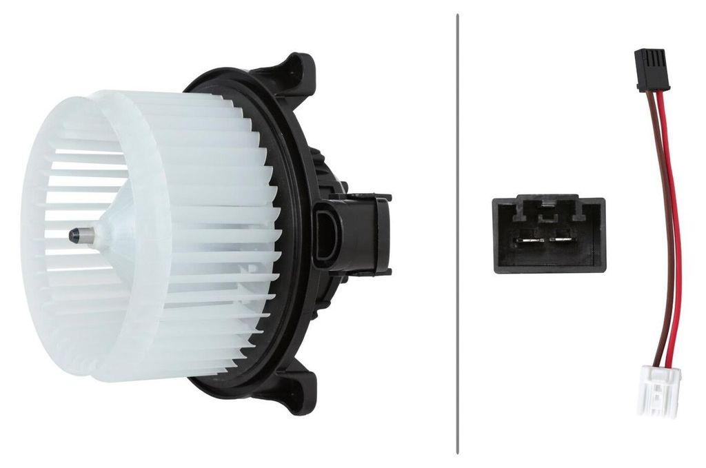 Innenraumgebläse 12 V 240 W 2-polig HELLA passend für u.a. VOLVO XC40