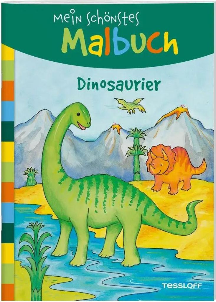 Mein schönstes Malbuch. Dinosaurier Produktbild 