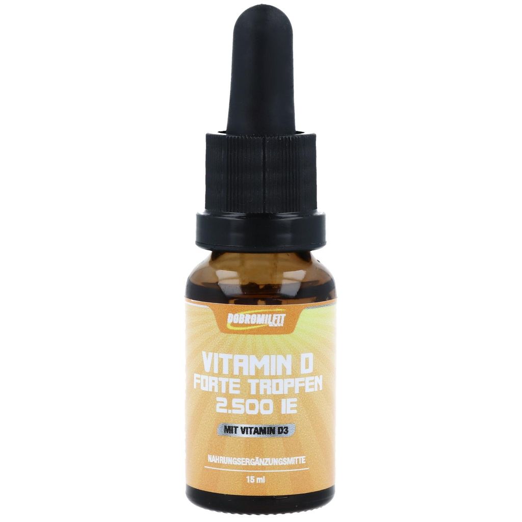 Vitamin D Forte DobromilFit Tropfen 2500 IE – Für starke Knochen, Immunsystem und Leistungsfähigkeit
