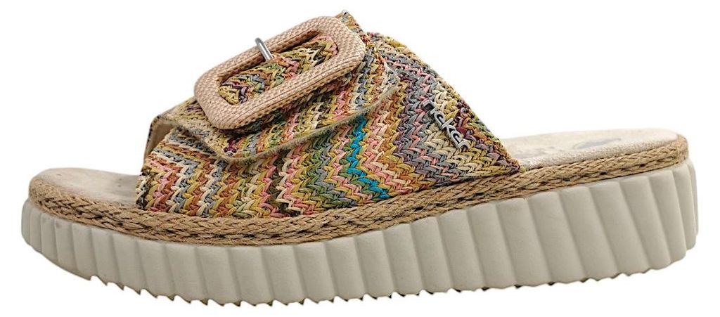 Rieker  Damenschuhe Pantoletten Mehrfarbig Freizeit Productafbeelding 