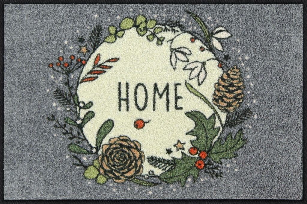 Salonloewe Fußmatte Winter Home" grau 50x75 cm"