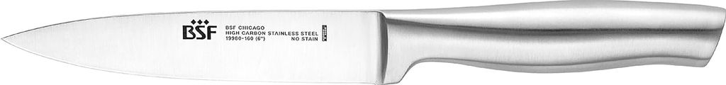 BSF Chicago Fleischmesser, Küchenmesser Kochmesser 16 cm Edelstahl farbe Silber