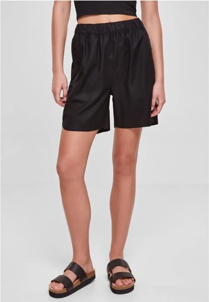 Short en Lin Noir pour Femme Urban Classics - Taille S Casual et Chic