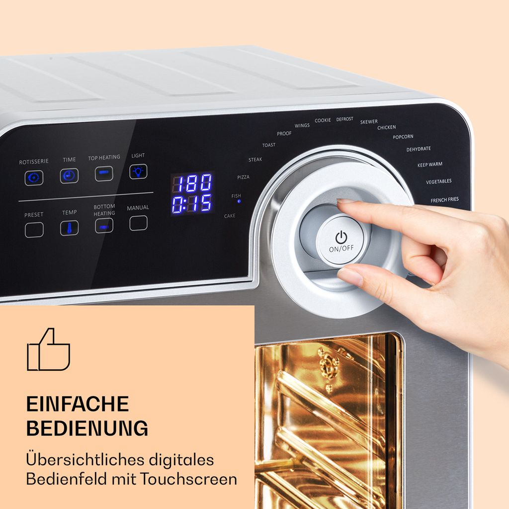 Klarstein AeroVital Cube Chef Heißluftfritteuse - 1700 W Produktbild 5